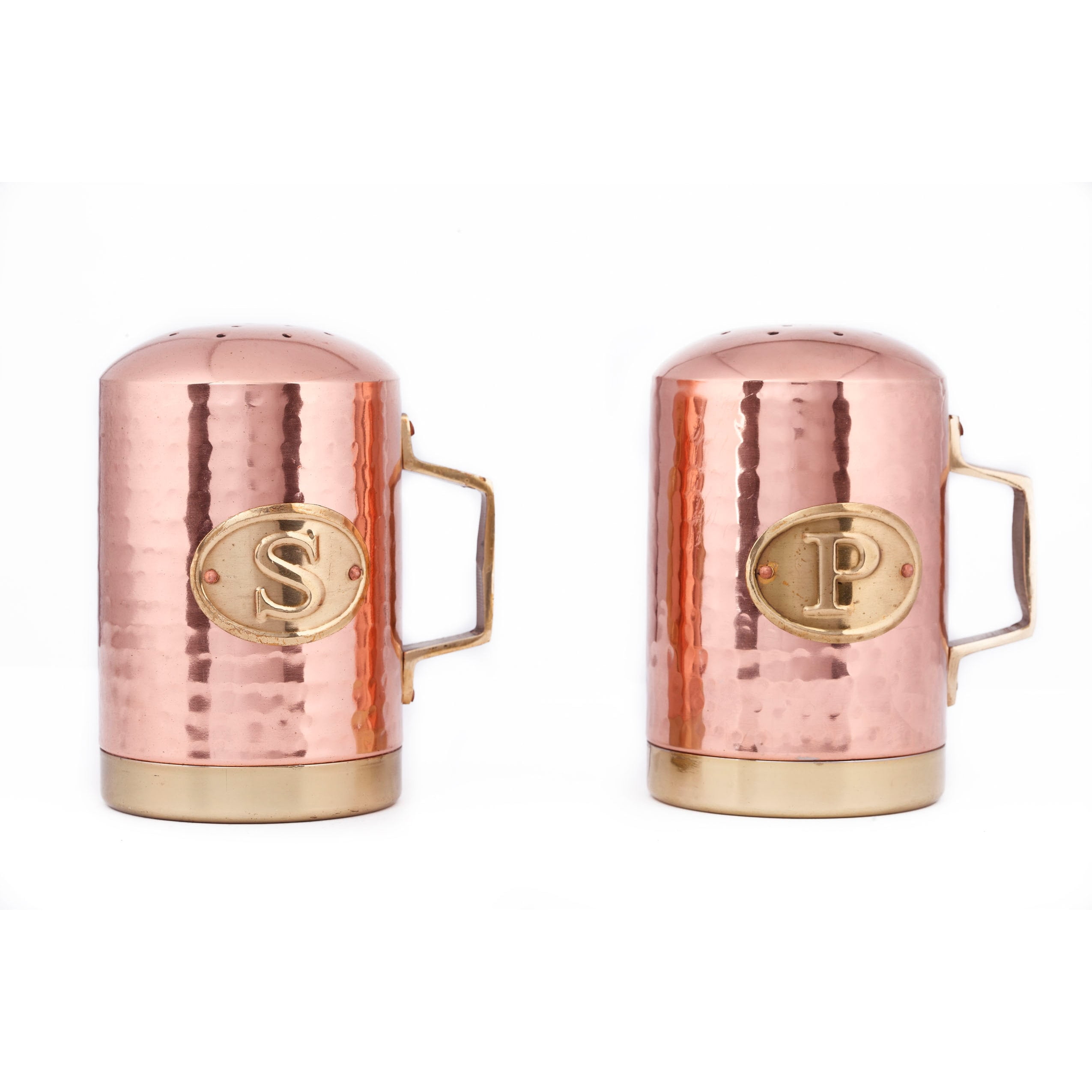 Hammered Décor Copper Stovetop Salt Pepper Set