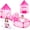 Star Pink, variant on SISTICKER 3PC Princess Tent Toys for Toddlers Girls with Kids Tunnel & Baby Ball Pit Playhouse Indoor Outdoor Polyester