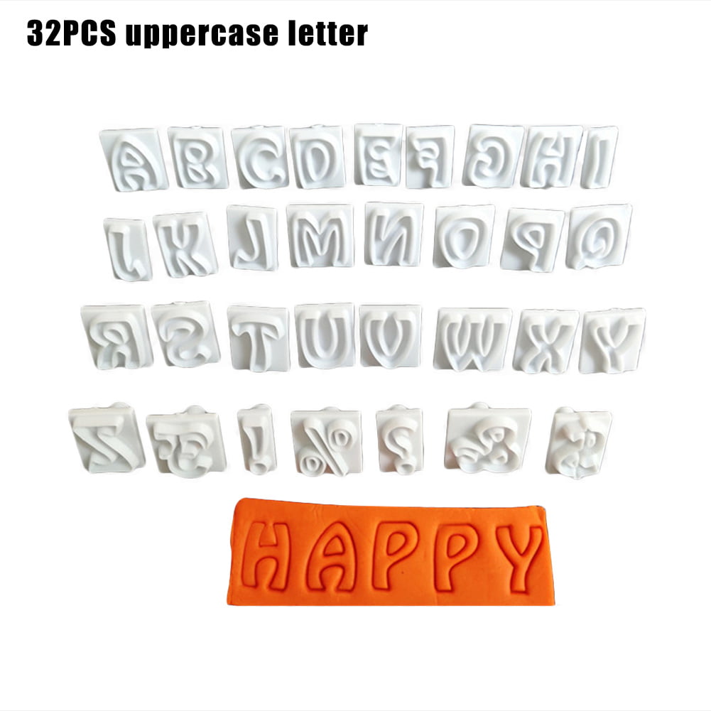 Details about  / Alphabet Number Letter Cookie Biscuit Stamp Cutter Embosser Cake Mould