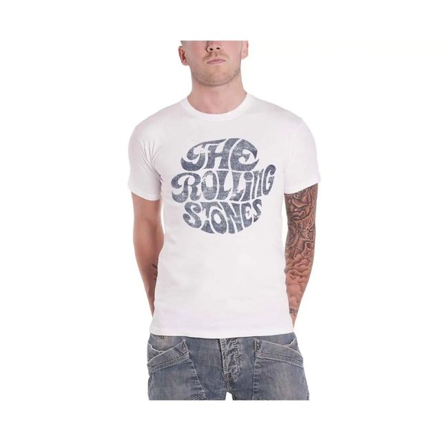 The Rolling Stones Adult 70s Vintage Logo T-Shirt