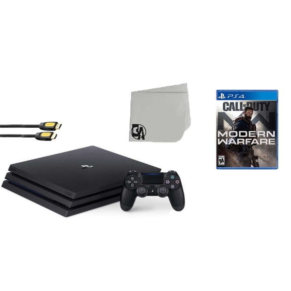 Pre-Owned Sony PlayStation 4 1TB with Call of Duty: Modern Warfare BOLT AXTION Bundle, Black,