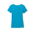 thumbnail image 6 of District Made Ladies Perfect Weight Scoop Tee-M (Bright Turquoise), 6 of 6