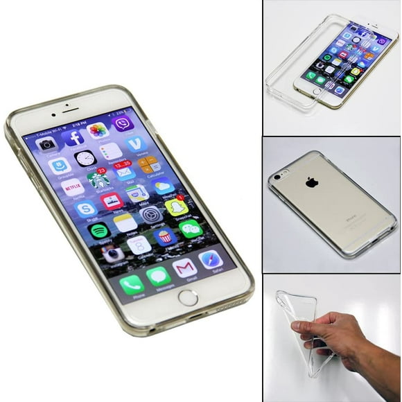 Coque Transparente Transparente Ultra Mince Ultra Mince pour iPhone 6, 6 Plus, 6S, 6S Plus par MaximalPower (iPhone 6