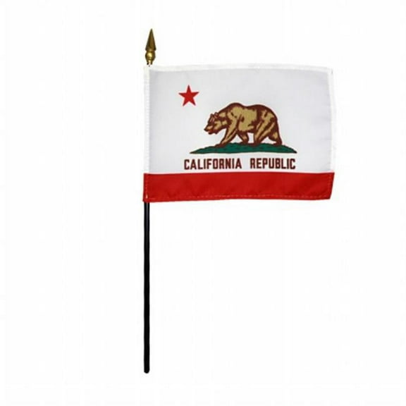 Annin Flagmakers 150004 4 x 6 in. Eb California Mounted, Pack Of 12