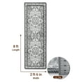 thumbnail image 5 of Sonoro Kate 2.5x8 Area Rugs for Living Room Bedroom, Non Slip Boho Machine Washable Indoor Floor Carpet, Gray, 5 of 7