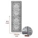 thumbnail image 3 of Sonoro Kate Alfombras de 2,5x8 para Salón Recámara, Alfombra Interior Boho Antideslizante Lavable a Máquina, Gris, 3 of 7