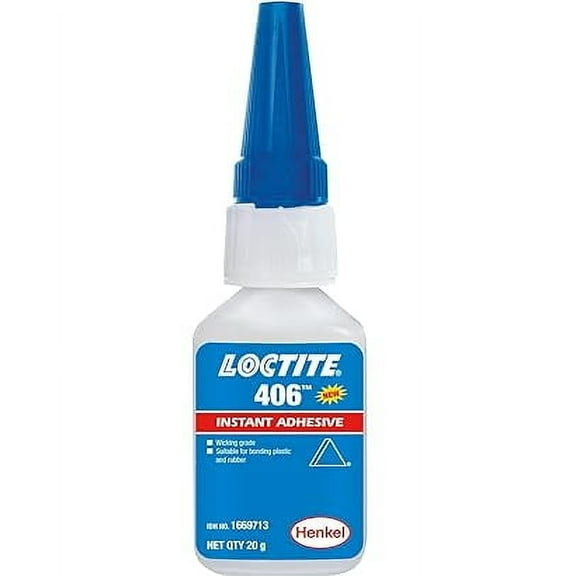 Loctite 406, 20g,instant adhesive, thin and transparent application, plastic,cyanoarcylate, very fast fixing, low visosity, rubber PACK OF 9
