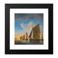 thumbnail image 2 of Hendrick Jacobsz. Dubbels 15x16 Black Modern Framed Museum Art Print Titled - Smalschips in a Calm Near the Shore at Sunset, 2 of 5