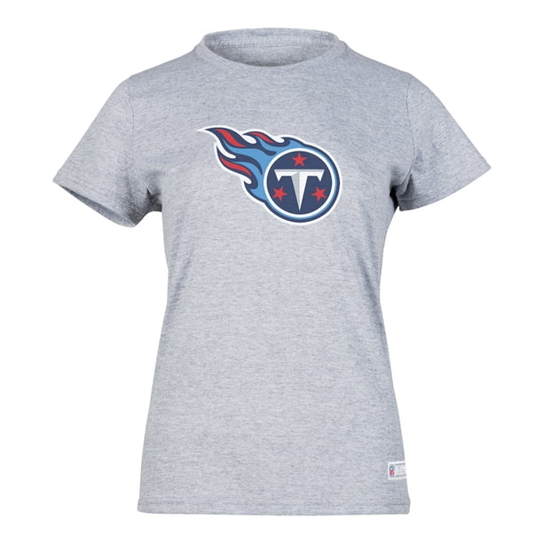 NFL Playera Aficionado Básica Tennessee Titans Gris para Mujer, Talla Extra Grande