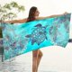 thumbnail image 2 of Turtle-shaped breathable beach towel; soft., 2 of 4