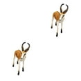 thumbnail image 1 of relayinert Figurines de Cerf Springbok Antilope Exquise Miniatures Collection pour 3 Ans et Plus Marron 2Set, 1 of 6
