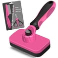 thumbnail image 2 of UYGDUY-3PCS Cat Grooming Supplies, Cat Brush & Nail Clipper/Trimmer & Flea Comb for Shedding Indoor Cats Essentials Stuff Accessories (Pink), 2 of 4