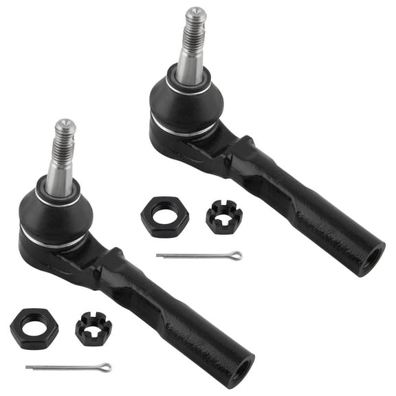 BOXI (Set of 2) Front Outer Tie Rod Ends Fit for Chevrolet Malibu 2004 2005 2006 2007 2008 2009 2010 2011 2012 | for Pontiac G6 2005-2010 | for Saturn Aura 2007 2008 2009 | Replaces ES4258 ES800086