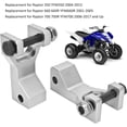 thumbnail image 4 of HUGFEGWE ATV Front Lowering Kit, 2PCS 3.5in Drop Aluminum Alloy Adjustable ATV Front Lowering Kit Replacement for Raptor 660 660R YFM660R 2001\u20112005(Silver) CJB91-35038, 4 of 9