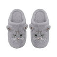 thumbnail image 4 of Willtoo Slippers for Women Comfortable Warm Open Toe Non Slip Bedroom Shoes Cozy House Shoes Cute Cat Winter Fall Slippers Gray 8.5-9 Women/7-7.5 Men, 4 of 4