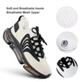 thumbnail image 4 of Off White Walking Shoes for Men Woman Lightweight Tennis Fashion Elastic Sports Shoes Cushion Basketball Shoes, 4 of 7