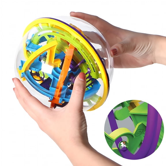 CYFW Christmas Toys Maze 3D Game with 158 Obstacles Labyrinth Ball 3D Puzzle Magical Maze Ball