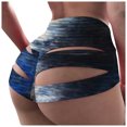 thumbnail image 1 of Gibobby Leggings de yoga para mujer Entrenamiento Botín Leggings Butt Shorts Scrunch High Short Ruched Waist Yoga Pantalones de yoga para mujer(Azul,G), 1 of 5