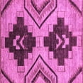 thumbnail image 1 of Ahgly Company Indoor Square Oriental Purple Modern Area Rugs, 6' Square, 1 of 4