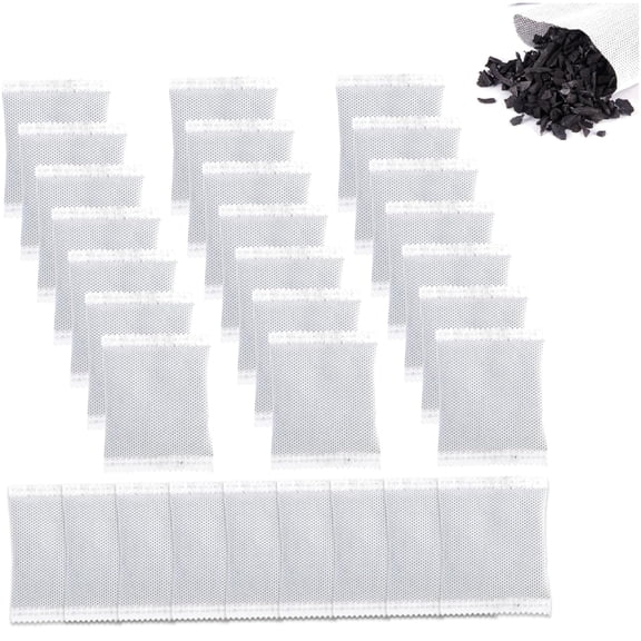 30Pcs Activated Charcoal Bags, Multi-Use Charcoal Odor Absorber Air Freshener, Shoe Deodorizer for Home Car Cabinet Basement(RL)