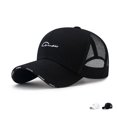 thumbnail image 3 of Unisex 2024 Hot Sale Mesh Trucker Hat Sunscreen and Shading Hat Adjustable Anti-Sun Breathable Sport Snapback Hat Hip Hop Gorras Fishing Cap Couple Baseball Hat Dad Hats BLACK, 3 of 8