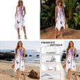 thumbnail image 5 of Whosucclay Butterfly Lavender Print Matchable Couple Hawaiian Luau Men Shirt or Women's Summer Beach Long Dress Sleeveless, Holiday Party Tank Dress Couple Travel Outfit for Hawaii Cruise, 4XL, 5 of 7