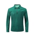 thumbnail image 4 of WREESH Mens Long Sleeve Quarter Zip Polos Shirt Business Casual Golf Top Office Work Smart Lapel Shirt Lightweight Summer 2025, 4 of 9