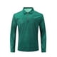 thumbnail image 4 of Blusa y camisa de manga larga con cuello vuelto para hombre, informal, de manga larga, con cremallera y solapa a rayas, blusa de manga larga con cuello vuelto, blusa de poliéster para hombre, 4 of 9