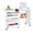 White, variant on SONGMY Folding Sewing Table Multipurpose Craft Station & Side Desk with Compact Design, Wheels, Shelves, Storage Trays, Pegs, Magnetic Doors, Metal Doorknobs - Black