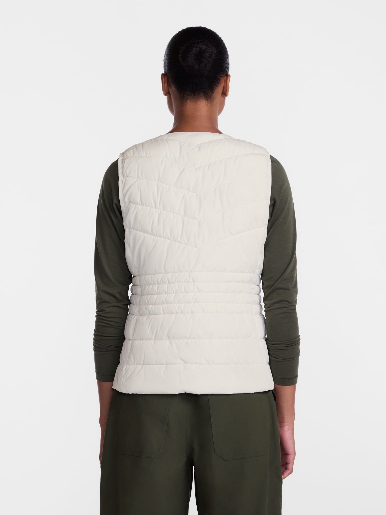 Ozark Trail Women's and Women's Plus Collarless Puffer Vest, Sizes XS-3X