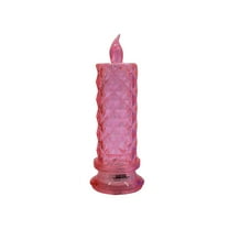 Gnwei Rose Shadow LED Flameless Candles, Fake Candle, Battery Operated Candles/Battery Included for Valentine Bedroom Birthday Wedding Christmas Decorations Home Decor