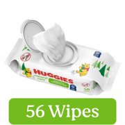Huggies Natural Care Unscented Sensitive Baby Wipes 1 pk / 56 ct - Pack of 2