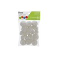 thumbnail image 1 of EBL Yarn Pom Poms 1-1.5" White 20pc, 1 of 1