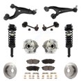 thumbnail image 1 of Transit Auto Rotors de Disque Arrière Patins de Frein, Roulements de Moyeu, Bras de Commande, Tige de Liaison, Assemblage Complet de la Vérin, Ressort à Ressort, Kit de Suspension (11 Pcs) pour Voiture 2010-2012 Subaru Outback 3.6L KM-100341, 1 of 11