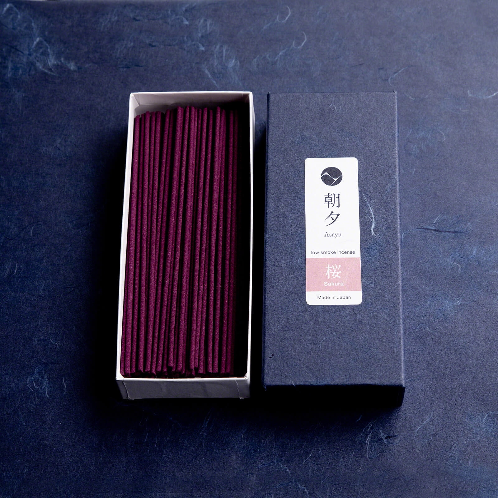 Asayu Japan Low Smoke Incense Sticks Sakura Cherry Blossom Scent Made in Japan 1.41oz