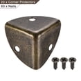 thumbnail image 3 of Unique Bargains 26x26x26mm Metal Box Corner Protectors Electroplated Bronze Tone 20 Pack, 3 of 5