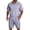 Light Purple, variant on Men's 2 Pieces Summer Short Sets Short Sleeve Button Down Shirts Summer Beach Shorts Casual Vacation Outfits