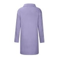 thumbnail image 4 of Cardigan for Women Zpanxa Hood Cardigan for Women, Plus Size Winter Warm Sweater Outwear, Single Breasted Long Sleeves Coat with Pocket Purple S, 4 of 4