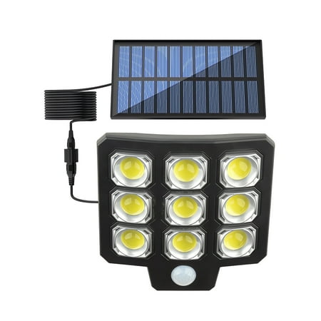 

Bdday Solar Street Lights Outdoor Dusk To Dawn Solar Parking Lot Lights with 3 Modes Motion Sensor Remote Control Leds Commercial Solar Lights for Outside Backyard Garage Barn Garden
