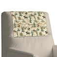 thumbnail image 2 of COEQINE Non-Slip Recliner Headrest Protector Faux Leather Sofa Headrest Covers Waterproof Head Rest Covers with Adhesive Backed Hook and Loop Straps, 17x27 Inch, Western Cowboy Cactus, Set of 2, 2 of 7