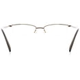 thumbnail image 4 of Unisex Optical Eyewear - Rectangle Shape, Metal Rimless, Dark Grey, 4 of 4