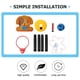 thumbnail image 5 of Finger Basketball Game Toy Basketball Board Frame Toy Basketball Hoop Shape Indoor Play Plastic Assorted Color 1Set, 5 of 5