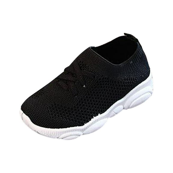 Yindaity EVA Shoes for Boys Girls Toddler Sneakers Lightweight Breathable Running Shoe Boys' Walking Shoes Black,7