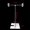 White, variant on Stainless Steel Poster Stand - Adjustable Height (20-90cm), PC Clips, Sturdy - for Indoor/Outdoor Displays, Trade Shows, Retail Stores