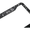 thumbnail image 3 of Handcrafted Rhinestone Acrylic Bling License Plate Frames for Women, Men | 1 Pack Bedazzled Cover (Black), 3 of 5