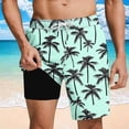 thumbnail image 2 of Guluxicc Mens Swimming Trunks with Compression Mesh Liner 2 in 1 Quick-Dry Swim Shorts with Pockets Summer Board Shorts, 2 of 6