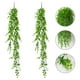 thumbnail image 4 of GOOHOCHY 2 unids artificial eucalipto guirnaldas plástico colgando viñas decorativas guirnaldas verde, 4 of 7