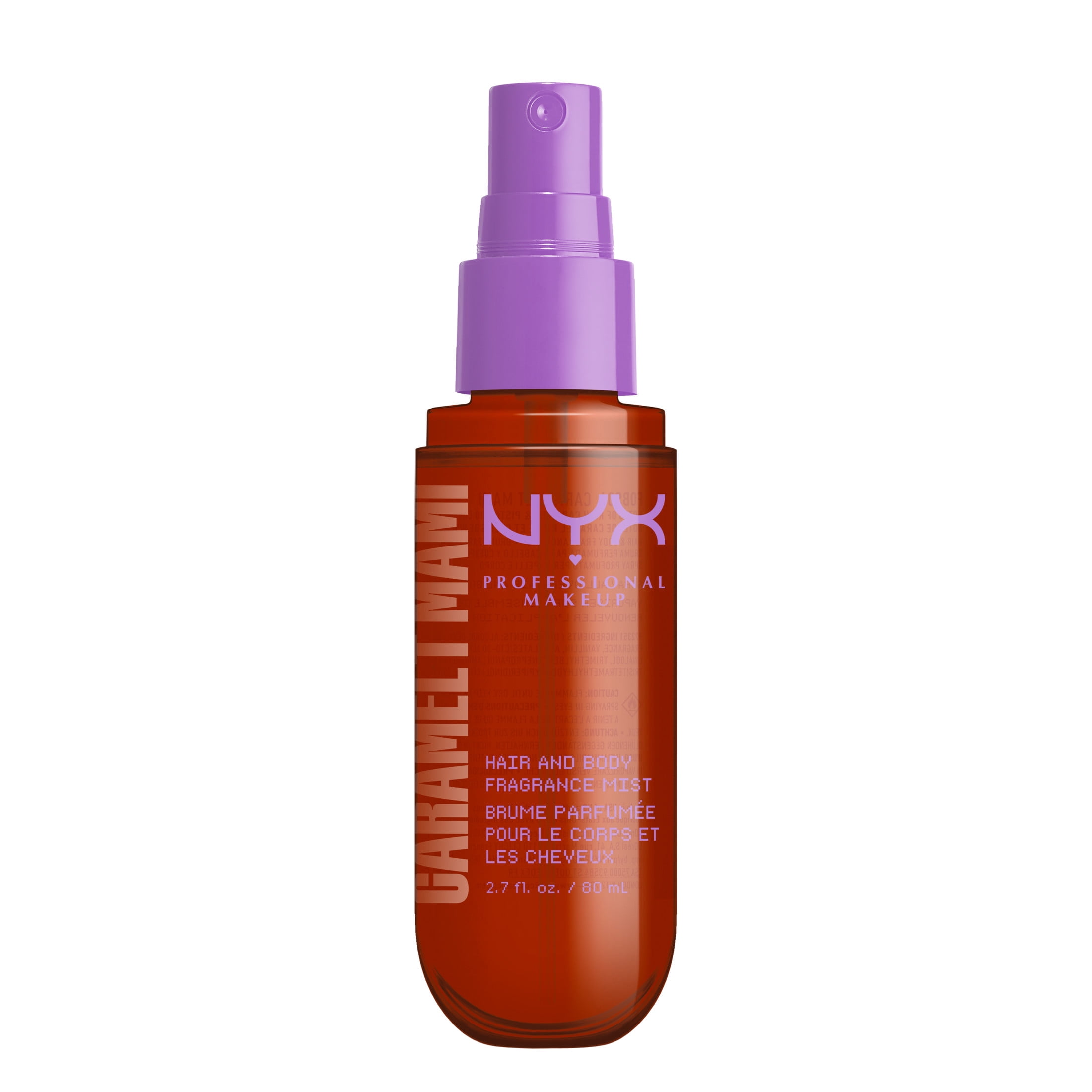 NYX Professional Makeup Fat Oil Caramel Pistachio Sweet Body Spray Hair Mist, Caramelt Mami, 2.7 fl oz