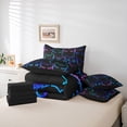 thumbnail image 6 of jejeloiu Cartoon Kawaii Cats 7-Piece Twin Bedding Sets,Colorful Animals Bedding Comforter Set,Multicolor Ombre Kitten Sheet Sets For Kids,Microfiber Bedroom Decor Reversible, 6 of 8