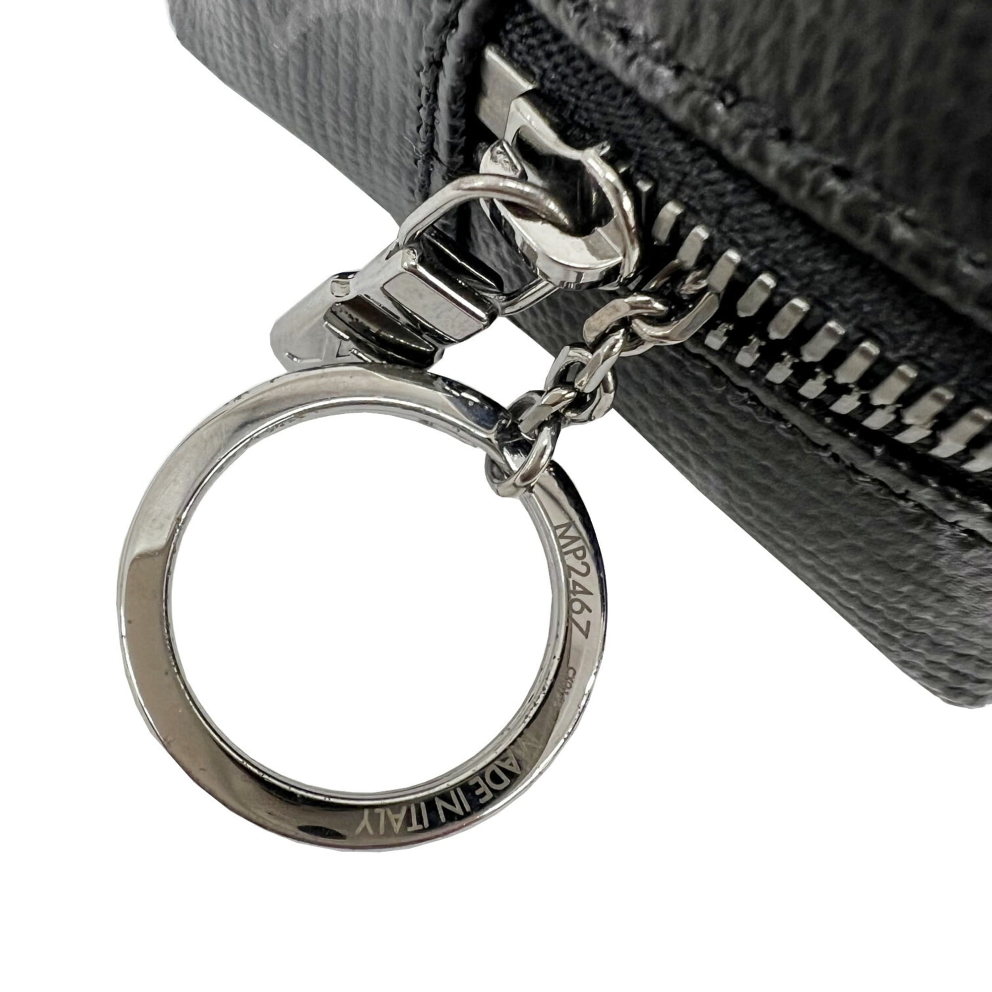 Louis Vuitton LOUIS VUITTON Bijoux Sack Square Pouch MP2467 Shiny Monogram  Eclipse Rainbow Key Ring Bag Charm Belt Waist Men's